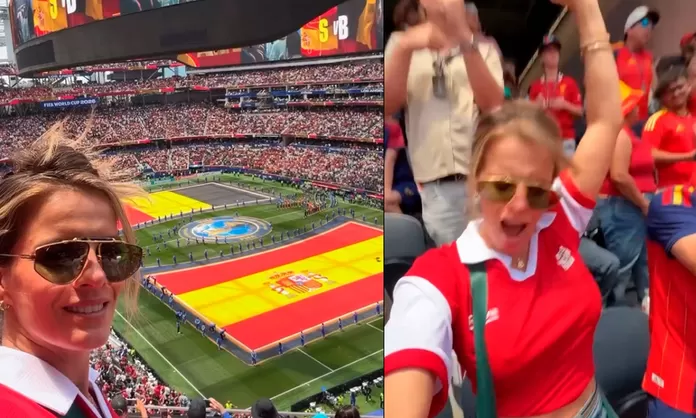 Alejandra Baigorria viajó al Mundial y alentó a España