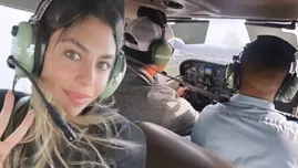 Alondra García Miró presumió a su novio por primera vez en viaje en avioneta