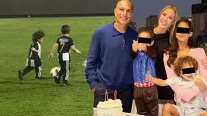 Ana Paula presumió talento de sus hijos con Paolo en el fútbol