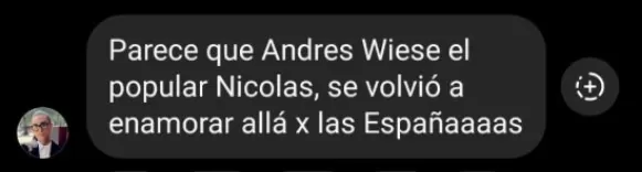Andrés Wiese y su pareja captados en romántico paseo.