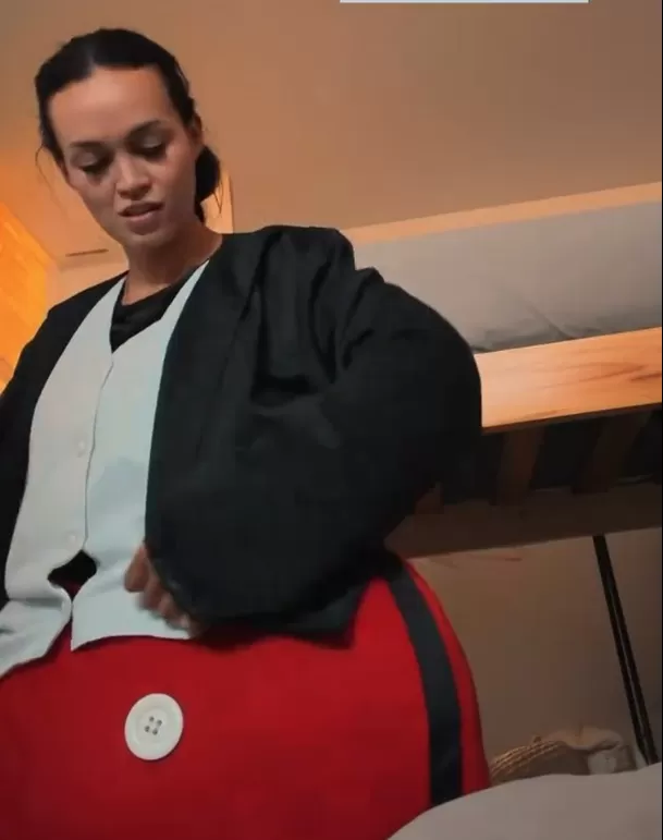 Angie Arizaga haciendo todo por Matteo | Fuente: Instagram angiearizaga
