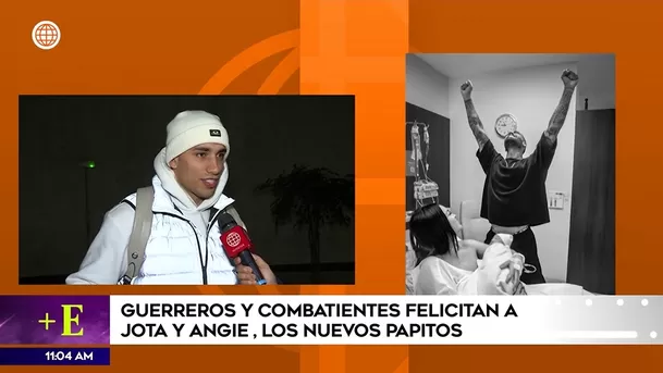 Guerreros y combatientes felicitan a Angie y Jota por su bebé.