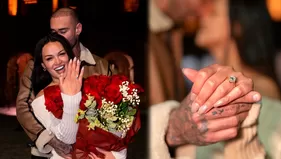 Angie Arizaga y Jota Benz se comprometieron en Italia