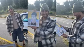 Austin Palao se emocionó con tierno regalo de fan en Chile