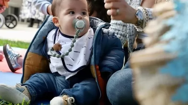 Alessio durante su fiesta por sus 6 meses. (Foto: Instagram)