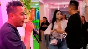 Cueva sorprendió a Pamela Franco con baile por su cumpleaños