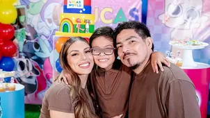 Erick Elera y Allison celebraron cumpleaños de su hijo