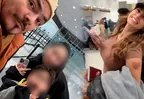 Erick Elera y su hijo Lucas se reencontraron con su hija Flavia