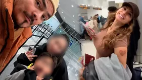 Erick Elera y su hijo Lucas se reencontraron con su hija Flavia
