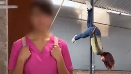 Exactriz de AFHS sorprendió con sus habilidades para acrobacia
