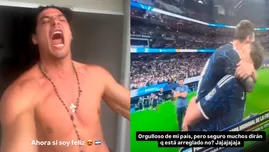 Facundo enloqueció con eufórica celebración por triunfo de Argentina. | Fuente: Instagram Facundo González.