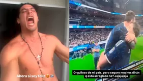 Facundo González y su eufórica celebración por triunfo Argentina
