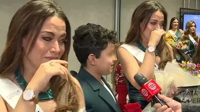 Flor Polo lloró por tierna sorpresa de su hijo Adriano.