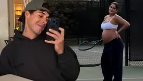 Hugo García enternece con foto de la pancita de Isabella Ladera