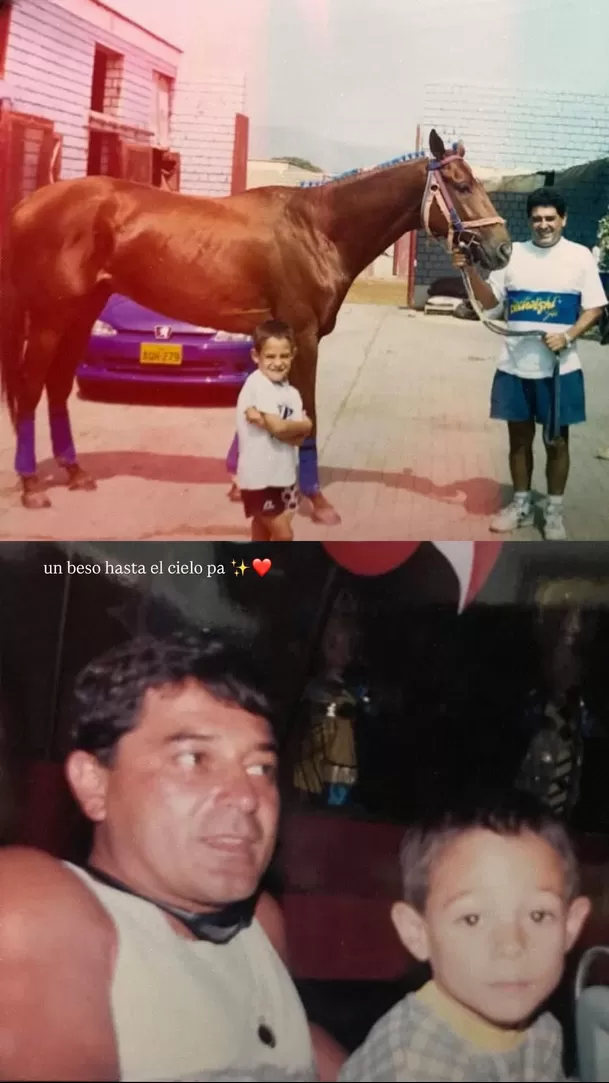 Hugo recordando a su padre | Fuente: Instagram hugogarcia