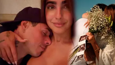 Hugo García e Isabella Ladera emocionados por su bebé | Composición: Katherine Lozano