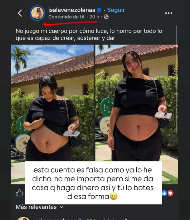 Foto: Instagram de Isabella Ladera.