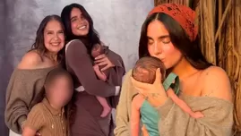 Isabella emocionada con bebé Koa | Composición: Katherine Lozano | Fuente: Instagram isabellaladera