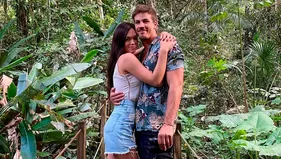 Jazmín Pinedo y Pedro Araujo comparten vacaciones en la selva