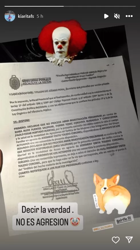 Jossmery Toledo: Fiscalía rechaza su denuncia a Kiara Fuentes y Paolo Hurtado