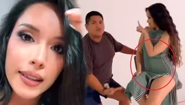 Kiara Lozano aclarando rumores de embarazo | Composición: Katherine Lozano