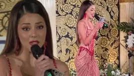 Luciana Fuster cantó en inglés en el Miss Grand International 2024