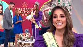 Luciana Fuster recibió sorpresa durante su entrevista en Telemundo por su cumpleaños.