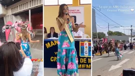 Luciana Fuster se lució bailando marinera durante actividades en Pimentel