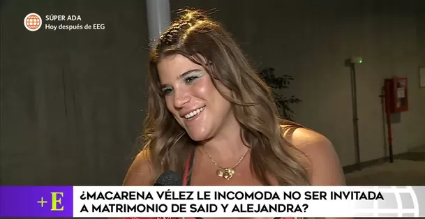 Macarena Vélez sobre la boda de Alejandra Baigorria y Said Palao. (Foto: América TV)