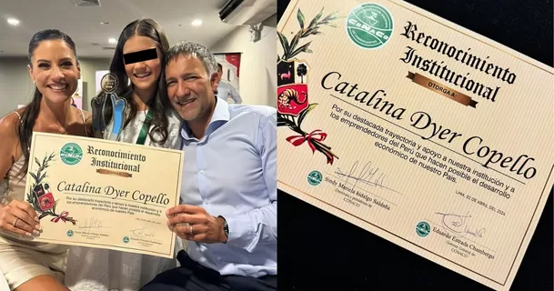 Hija de María Pía Copello recibe premio por 'Catitejas'.