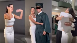 María Pía Copello lloró en graduación de su hijo Samuel