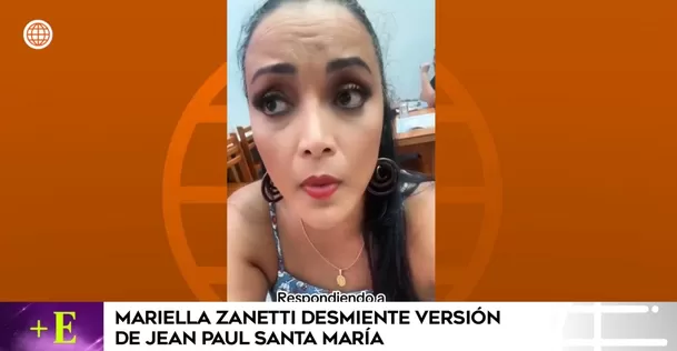 Mariella Zanetti desmintió a Jean Paul Santa María. (Foto: América TV)