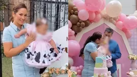 Marina Mora celebró a lo grande los 10 meses de su hija