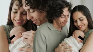 Mateo Garrido Lecca y la tierna sesión de fotos con su bebé