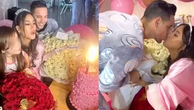 Melissa Paredes recibió sorpresa de Anthony Aranda por su cumpleaños