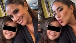 Melissa Paredes se quebró al despedirse de su hija 
