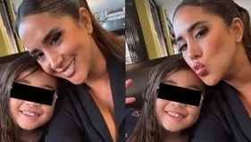 Melissa Paredes se quebró al despedirse de su hija