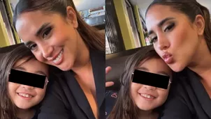 Melissa Paredes se quebró al despedirse de su hija 