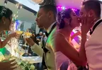 Melissa Paredes y Anthony Aranda tuvieron espectacular brindis como esposos