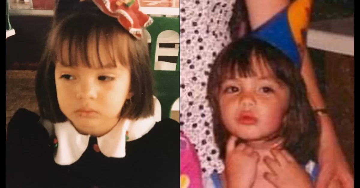 Natalie Vértiz de niña.