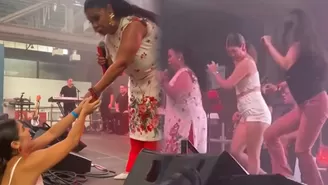 Nataniel Sánchez sorprendió a Eva Ayllón bailando festejo en España