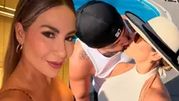 Pamela López sorprendió al dar apasionado beso a Franco Portales. | Fuente: Instagram