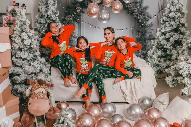 Pamela López y sus tres hijos. (Foto: Instagram de Pamela López)