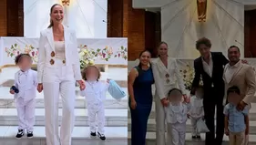 Paolo Guerrero y Ana Paula bautizaron a hijos en íntima ceremonia
