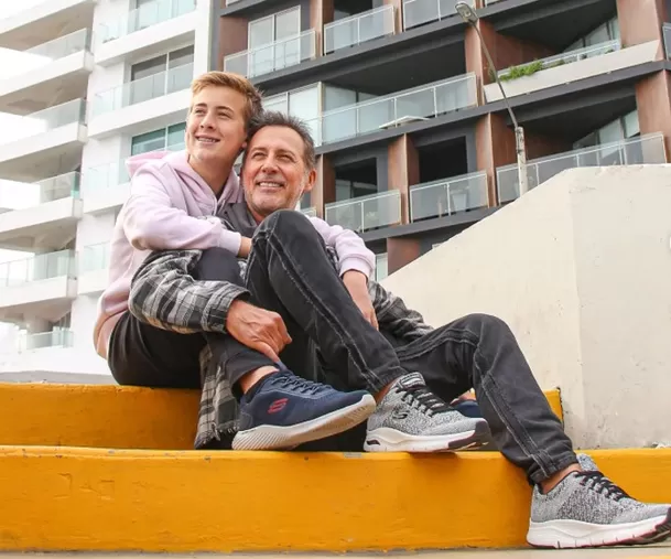 Paul Martin y su hijo Maurice