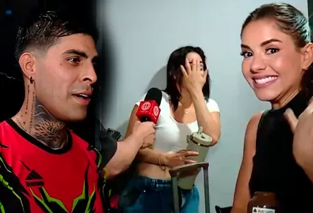 Paul Michael en modo coqueto con las chicas de EEG | Composición: Katherine Lozano | Fuente: América Televisión
