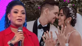 Paula Arias reveló si Melissa Paredes le pidió canje para que cante en su boda.