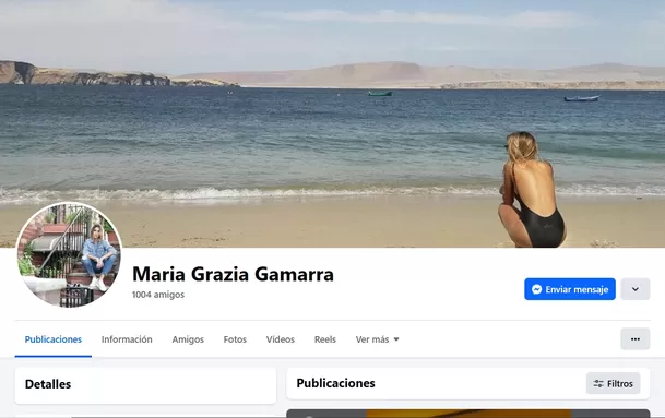 Facebook de María Grazia Gamarra.