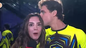 ¿Rosángela y Gabriel repitieron su beso detrás de cámaras?