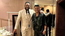 Salsero Yiyo Sarante reconoce y canta con Jeinson Manuel en USA.